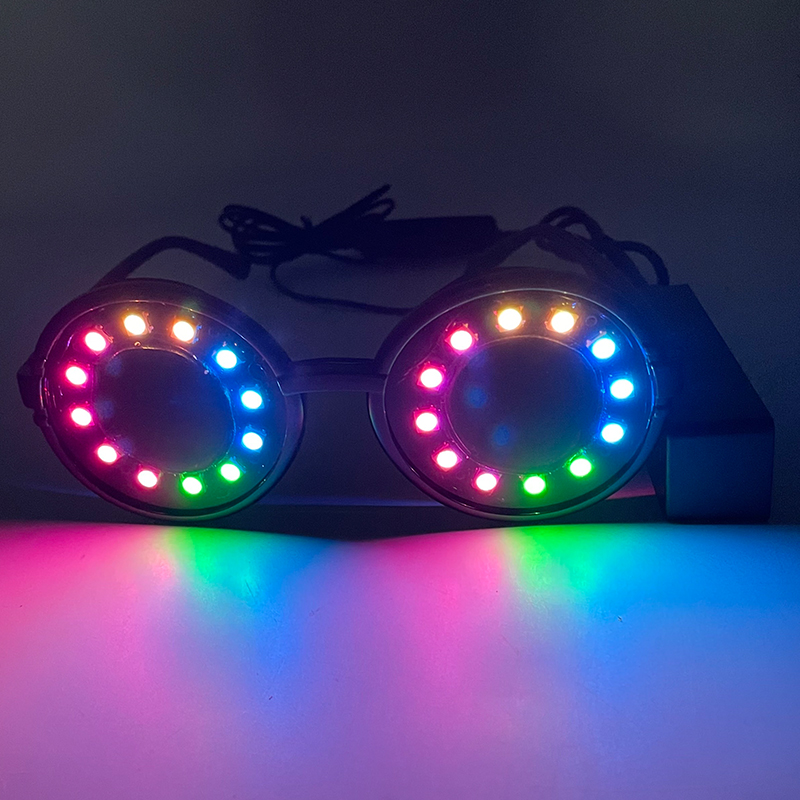 Phone Accessories App - Bluetooth付きサングラス,LEDライト付きペンダント,USB充電,携帯電話制御,ナイトクラブアクセサリー