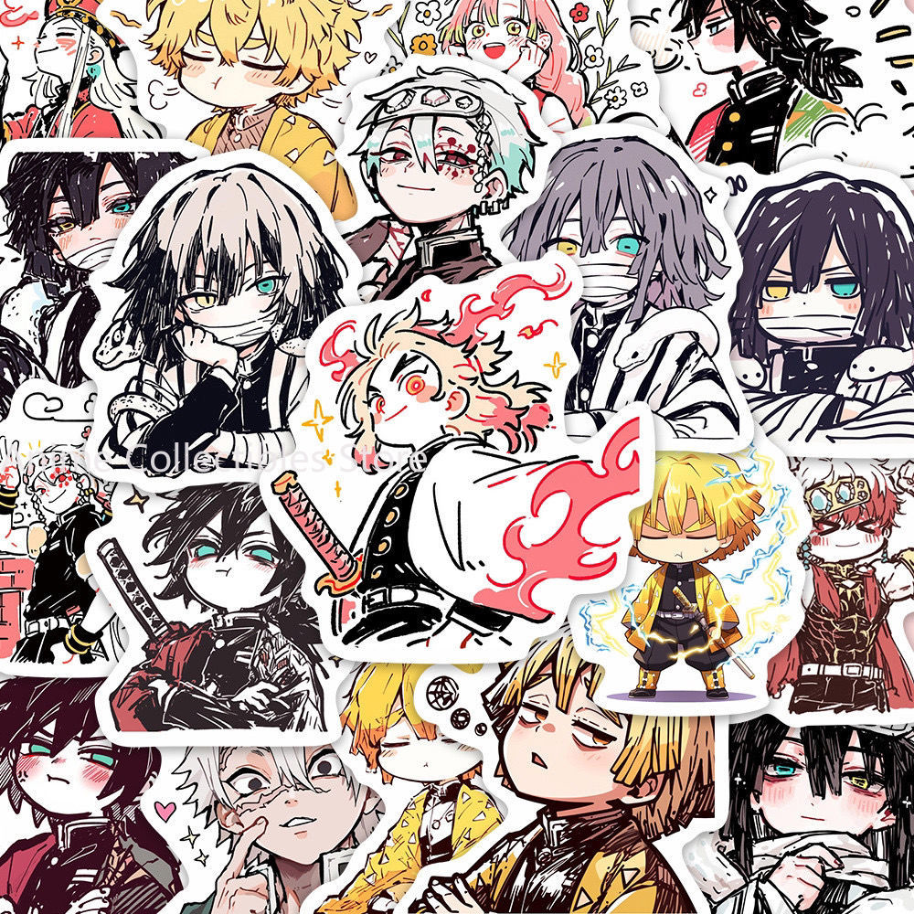 Phone Accessories Cute - 55枚 鬼滅の刃 竈門炭治郎 アニメステッカー かわいい漫画デコレーション スーツケース