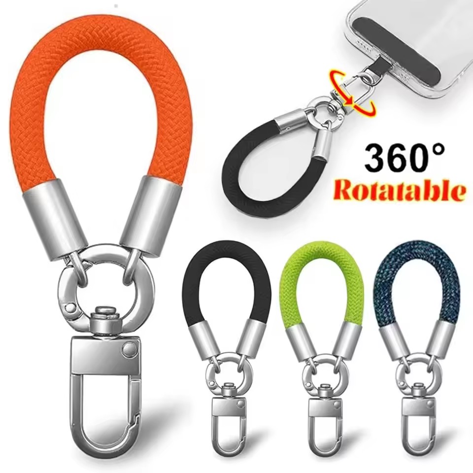 Phone Accessories Usa - 金属製スマホストラップガスケットパッチ回転式メタルバックル吊り下げスチールクリップカードコードタブ携帯電話アクセサリー