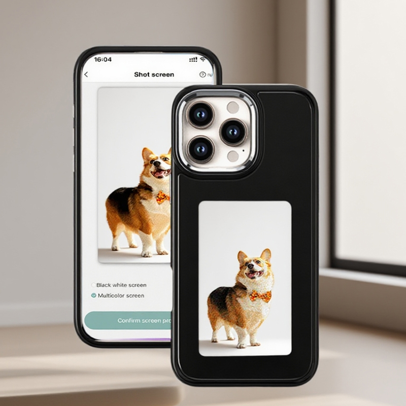 Phone Accessories Usa - DIY電子インクスクリーンスマホケース NFC対応 iPhone 15 14 13