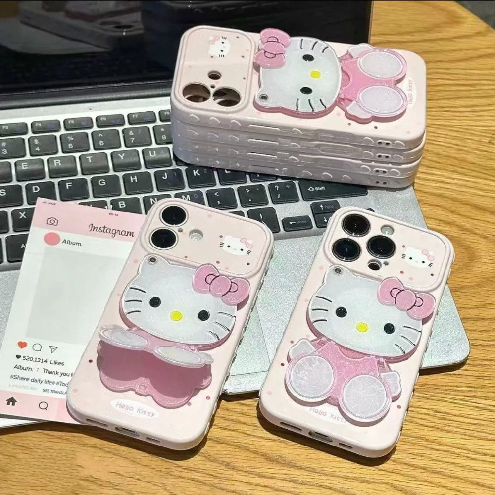 Phone Accessories Box Set - クリエイティブなアニメ風スマホケースホルダー iPhone 17 16 15 14