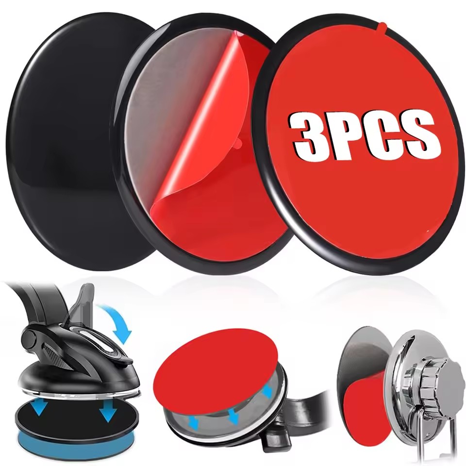 Phone Accessory - ユニバーサルダッシュボード粘着パッドセット、吸盤グリップカーマウント交換用、ダッシュカメラ、フロントガラス、携帯電話ホルダー用