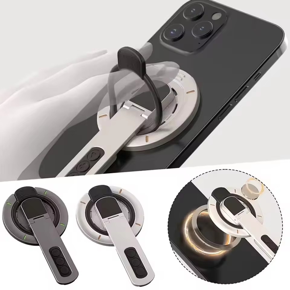 Phone Accessory - 1個 360 ° Roration スタンド携帯電話用磁気リング電話グリップ磁気吸引携帯電話ジムユニバーサルフィンガーリングブラケット