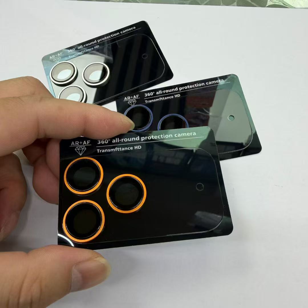 Phone Accessories Box Set - iPhone 17 Pro Max/17 Air用カーボンファイバー製カメラレンズプロテクターガラスカバー 高品質スマホレンズアクセサリーケース