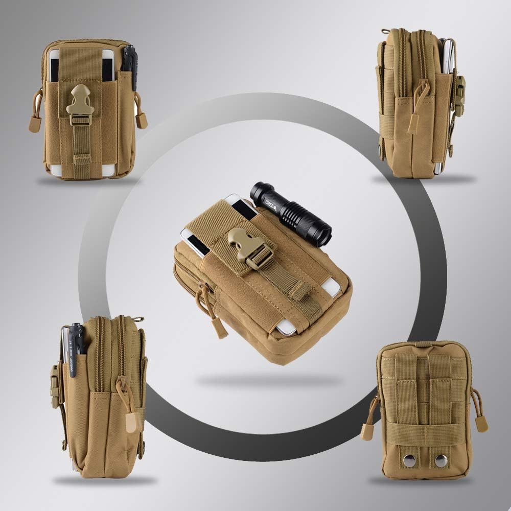戦術的なモールベルトポーチ軍事ウエストバッグ EDC ツール - Phone Accessory のレビューと価格
