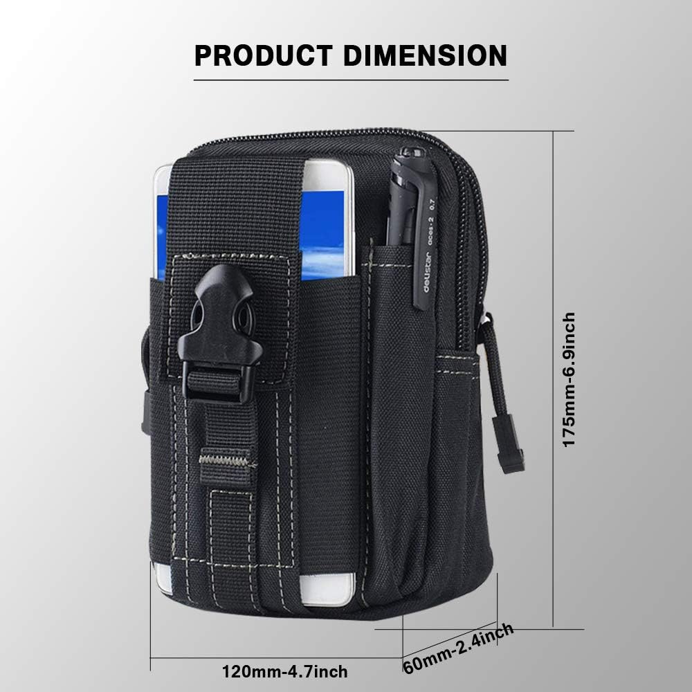 戦術的なモールベルトポーチ軍事ウエストバッグ EDC ツール - Phone Accessory のレビューと価格