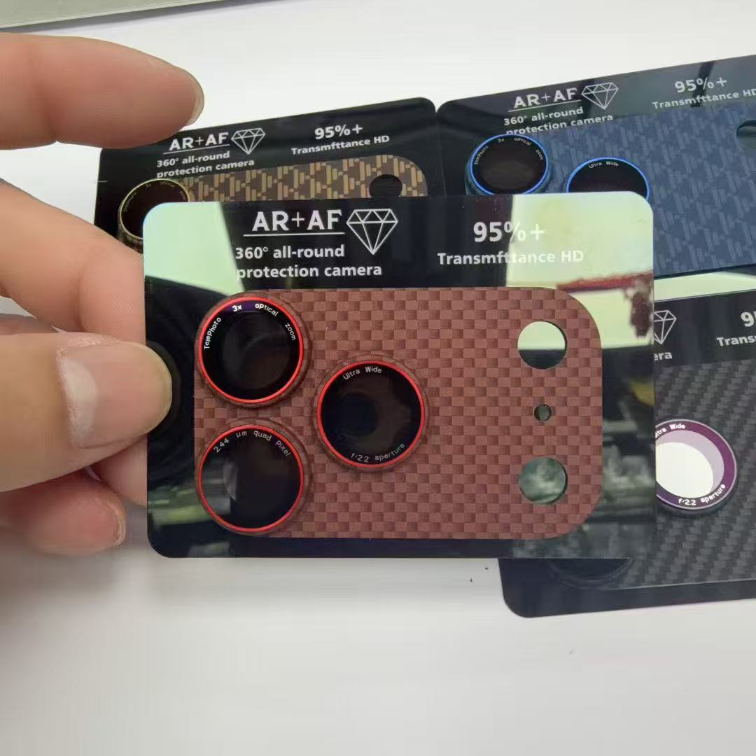 ケブラー炭素繊維製フルカメラレンズプロテクターガラスカバー  - Phone Accessories Box Set のレビューと価格