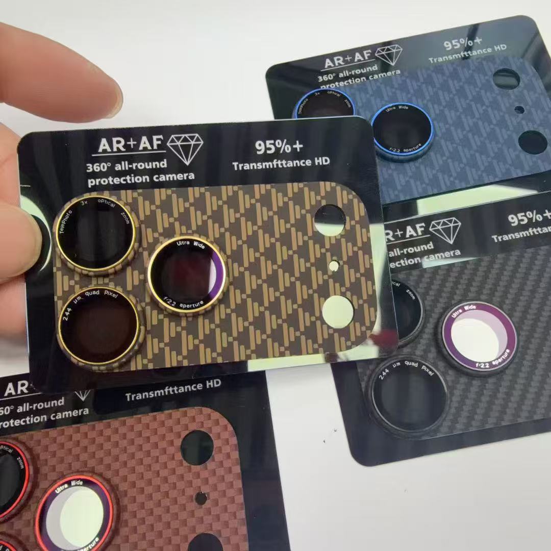 ケブラー炭素繊維製フルカメラレンズプロテクターガラスカバー  - Phone Accessories Box Set のレビューと価格