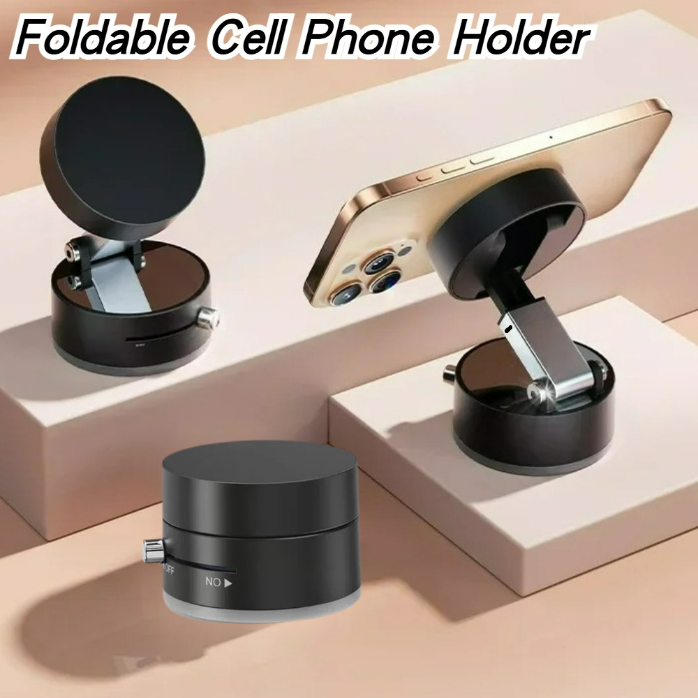 高性能磁気真空ホルダー折りたたみ式ユニバーサル電話スタンド車 - Phone Accessory のレビューと価格