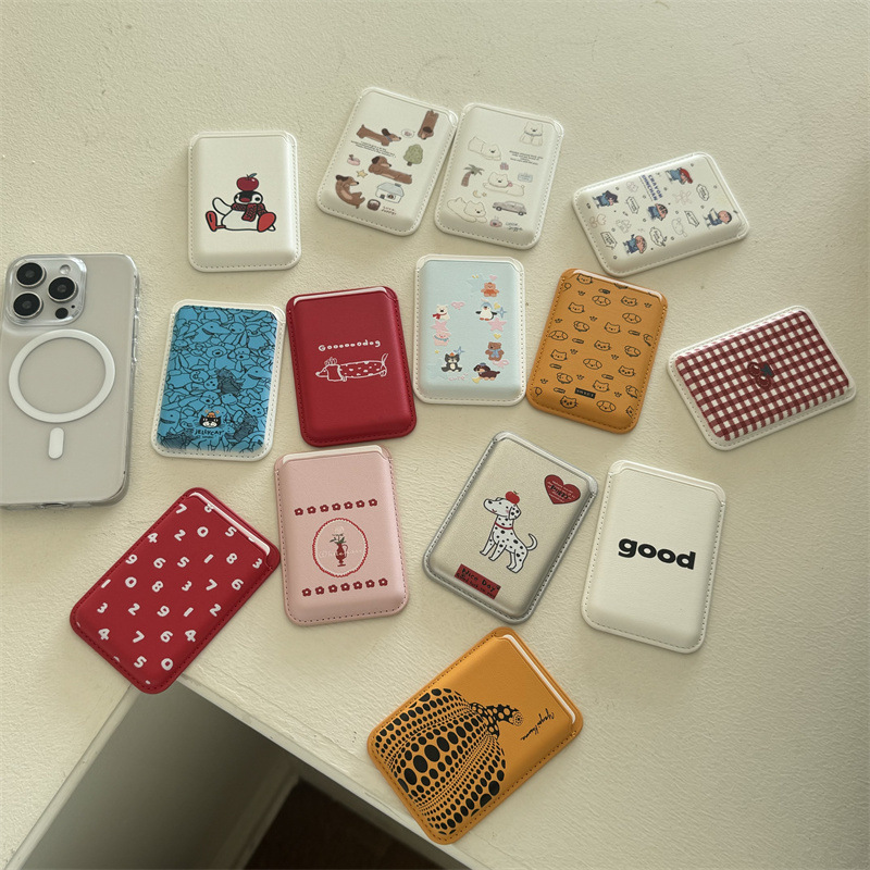 かわいい漫画柄PUレザー製マグネット式カードホルダー付きスマ - Phone Accessories Cute のレビューと価格