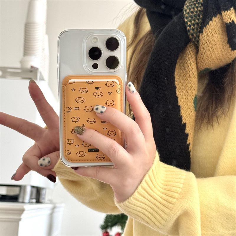 かわいい漫画柄PUレザー製マグネット式カードホルダー付きスマ - Phone Accessories Cute のレビューと価格