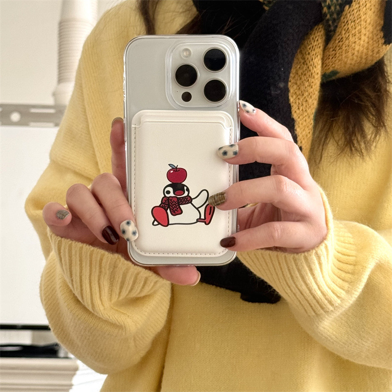 かわいい漫画柄PUレザー製マグネット式カードホルダー付きスマ - Phone Accessories Cute のレビューと価格