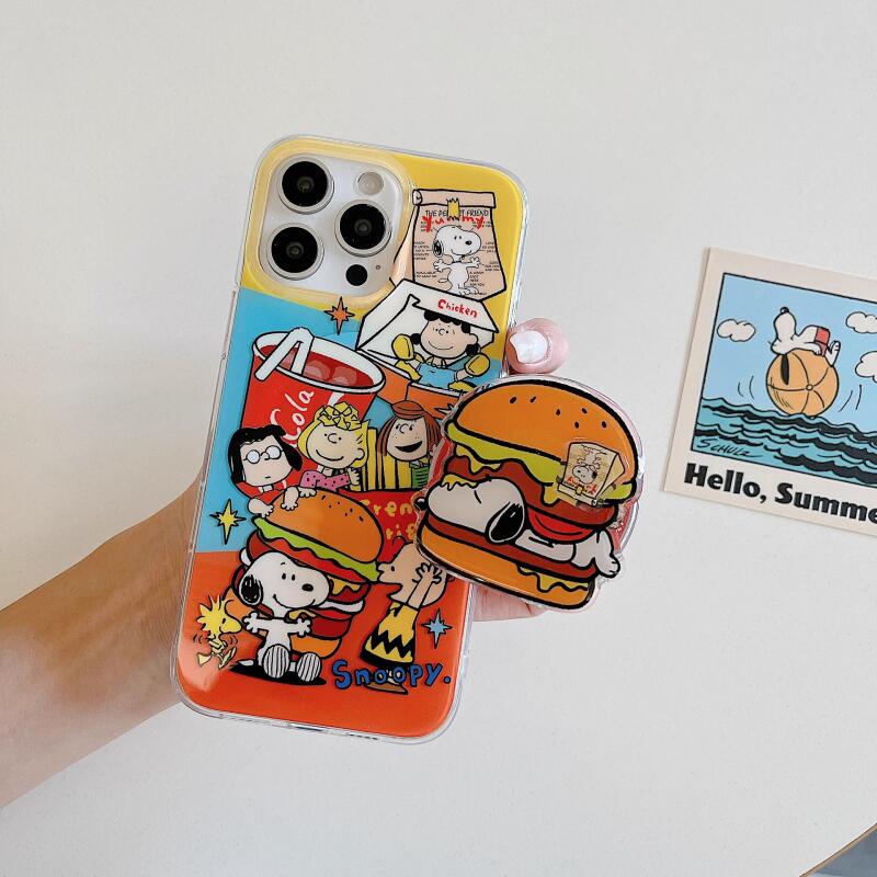スヌーピー漫画マグネット式キックスタンド付きスマホケース 新 - Phone Accessories Box Set のレビューと価格