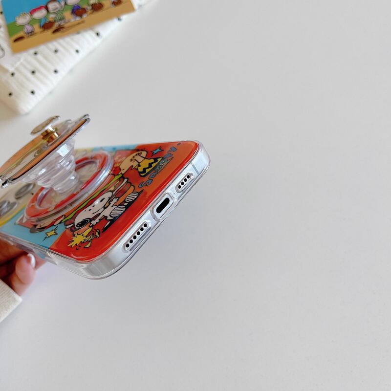 スヌーピー漫画マグネット式キックスタンド付きスマホケース 新 - Phone Accessories Box Set のレビューと価格