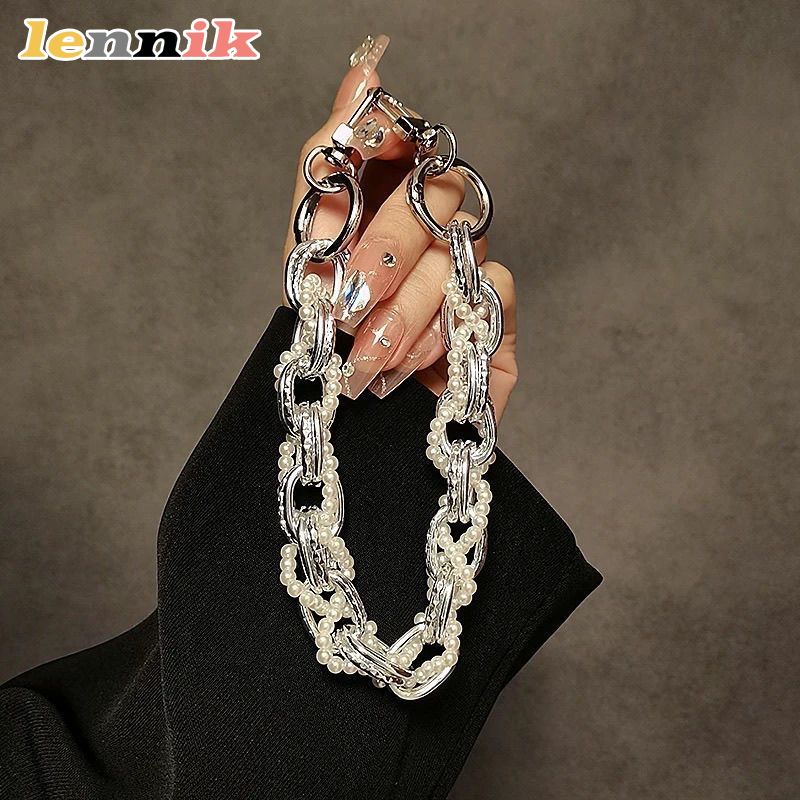 DIYパール携帯ストラップ、手作り織り紐、リング付き、女の子 - Phone Accessories Ideas のレビューと価格