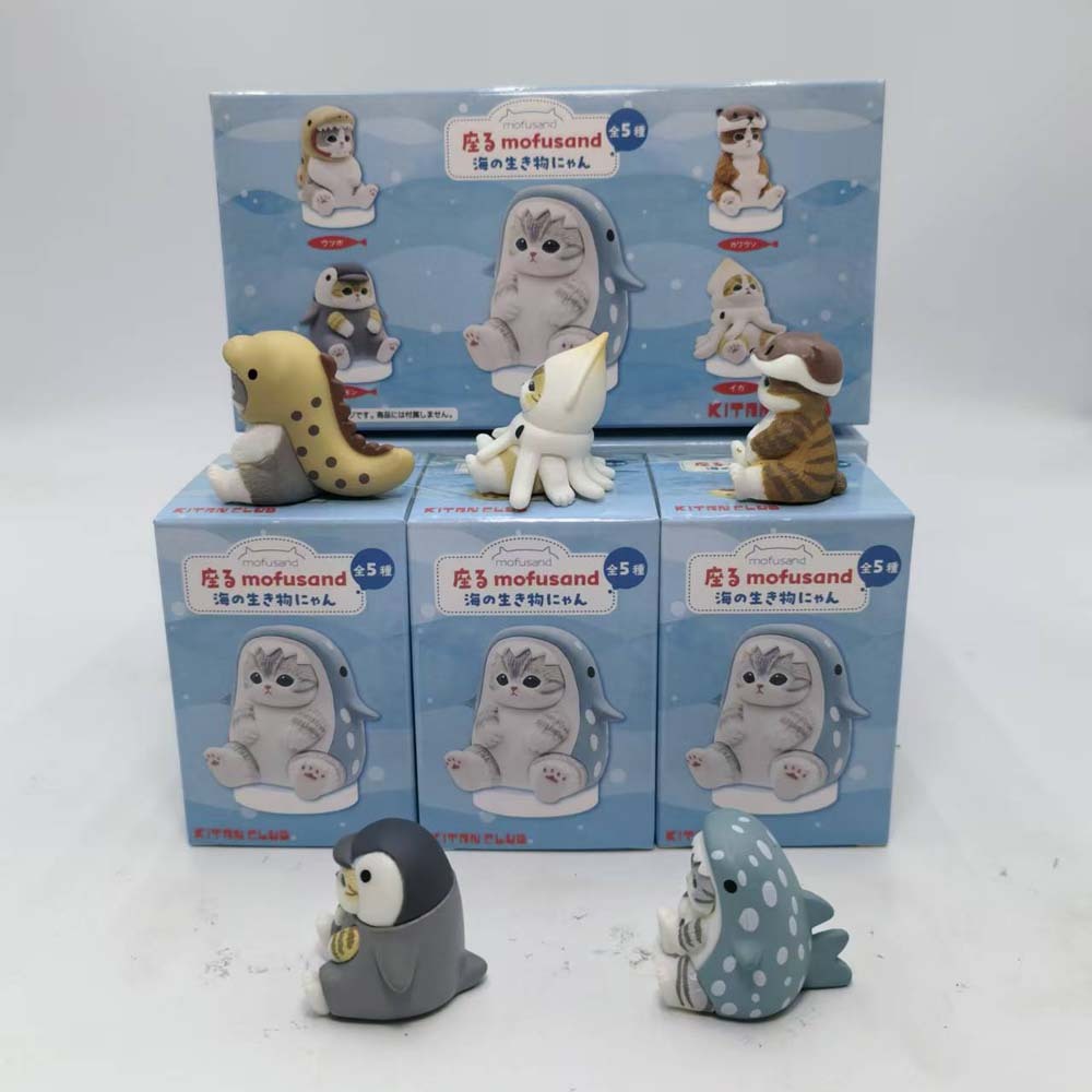 モフサンド サメ猫フィギュアおもちゃ ブラインドボックス コ - Phone Accessories Doll のレビューと価格