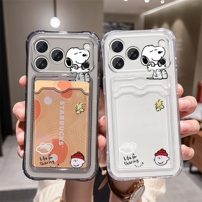 アニメ スヌーピー ソフトカードスロットポケット付きスマホケ - Phone Accessories Box Set のレビューと価格