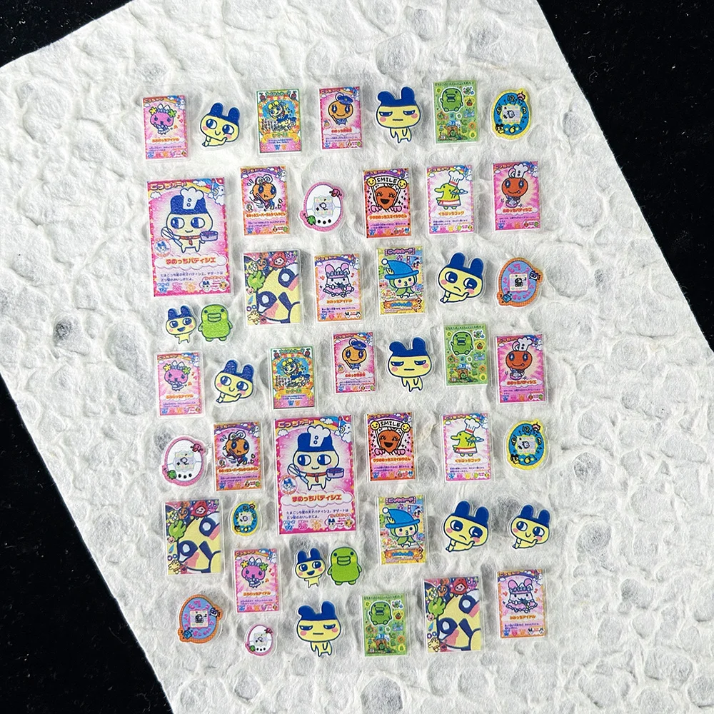 かわいいゲーム進化電子ペットステッカーネイルアートかわいい動 - Phone Accessories Diy のレビューと価格