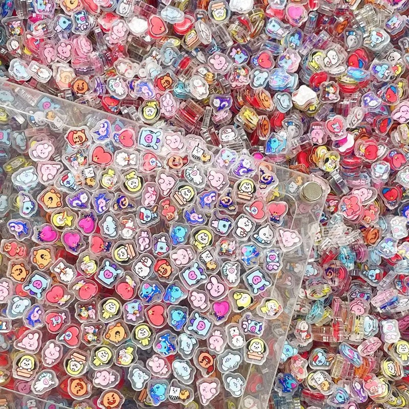 100個入り ミニBT21アクリルプレート DIYアクセサリ - Phone Accessories Diy のレビューと価格