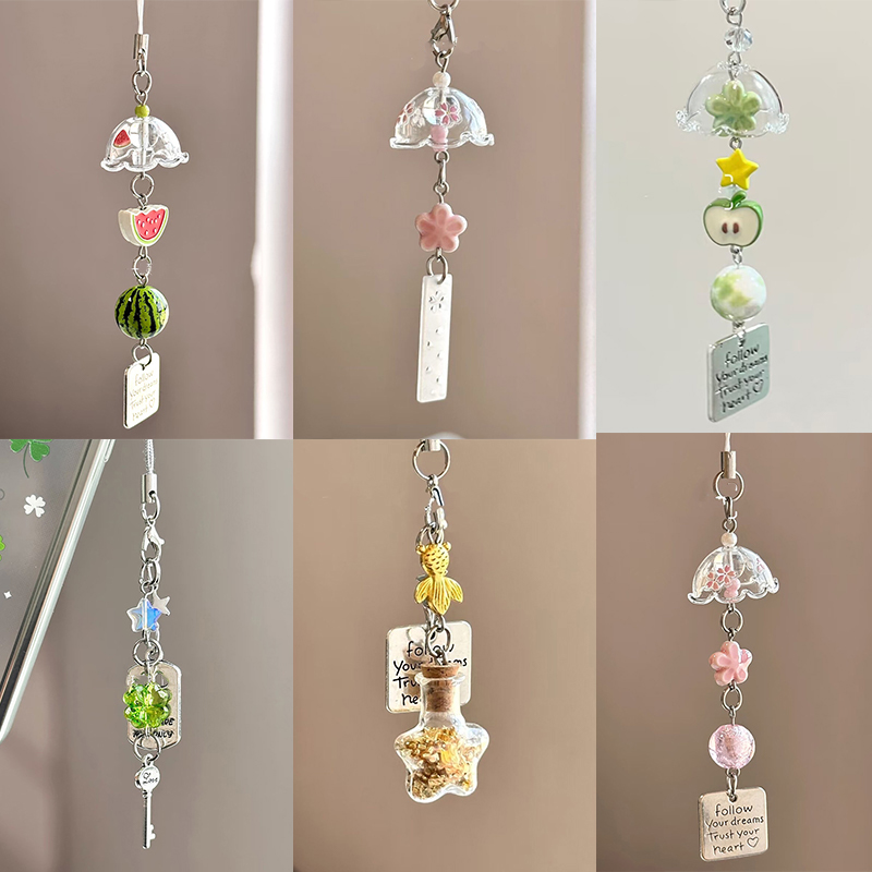 風鈴ペンダントキーリング、携帯電話ストラップやバッグ用のかわ - Phone Accessories Ideas のレビューと価格