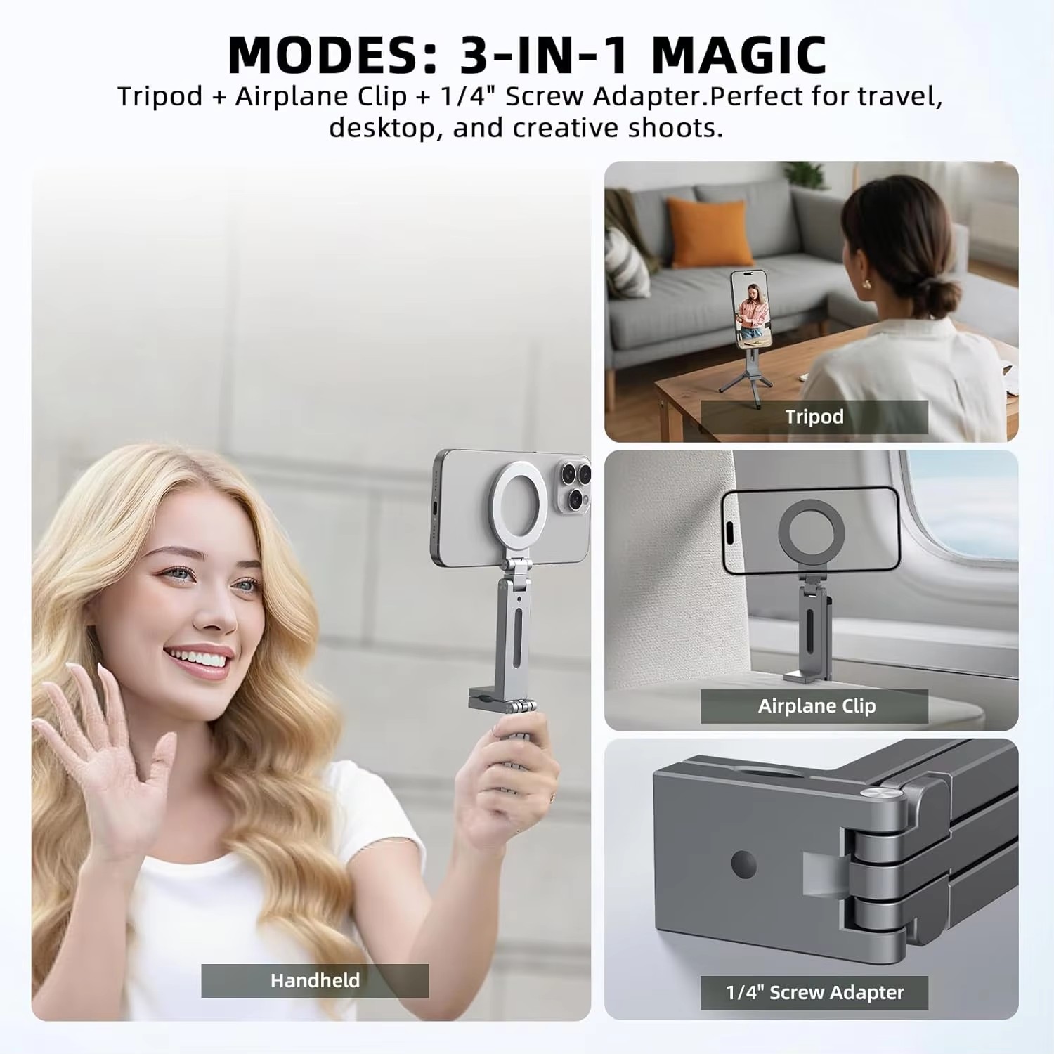 ユニバーサル磁気式スマホホルダー 旅行必需品 フレキシブル回 - Phone Accessory のレビューと価格