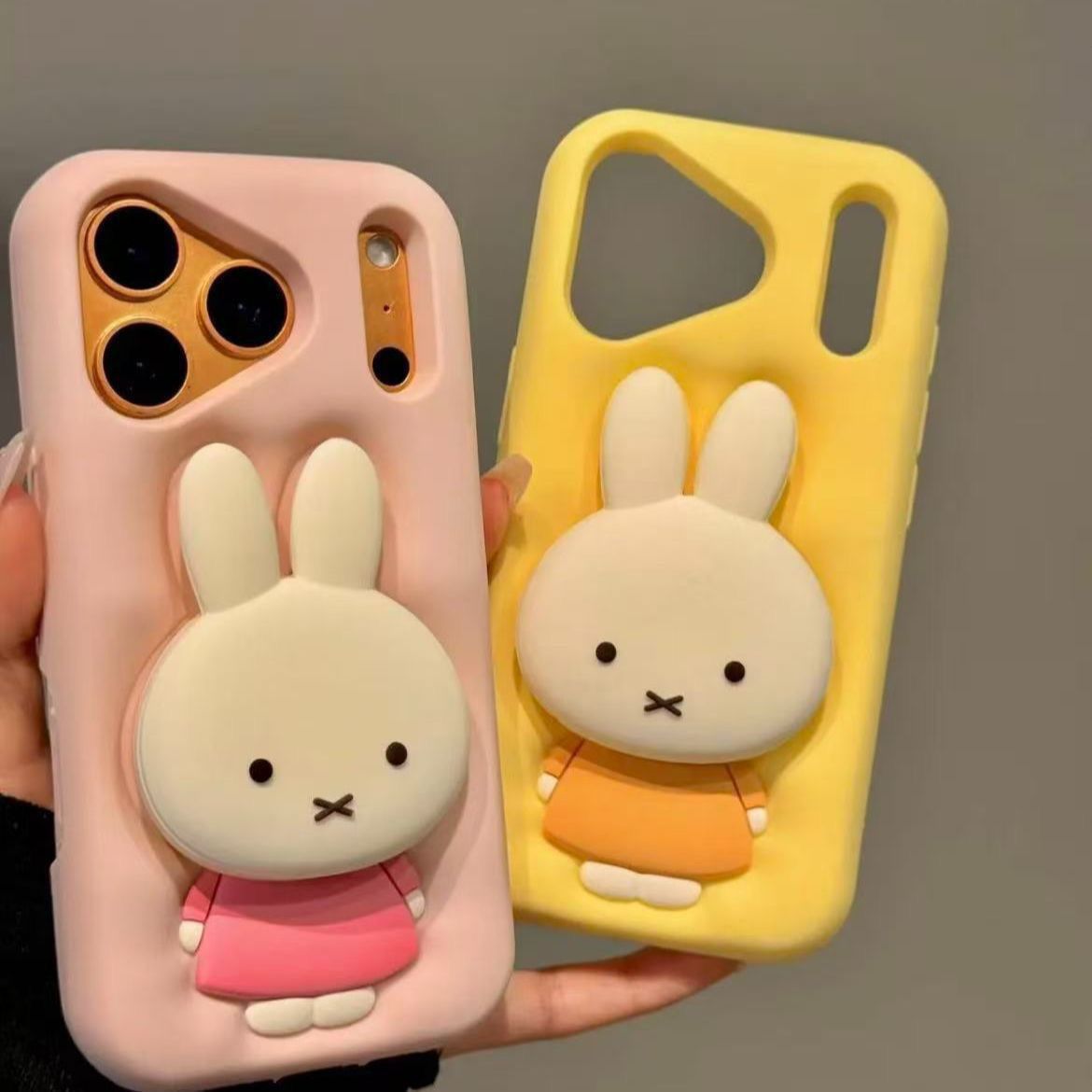 漫画風3Dミッフィーブラケット付き携帯電話ケース iPhon - Phone Accessories Box Set のレビューと価格