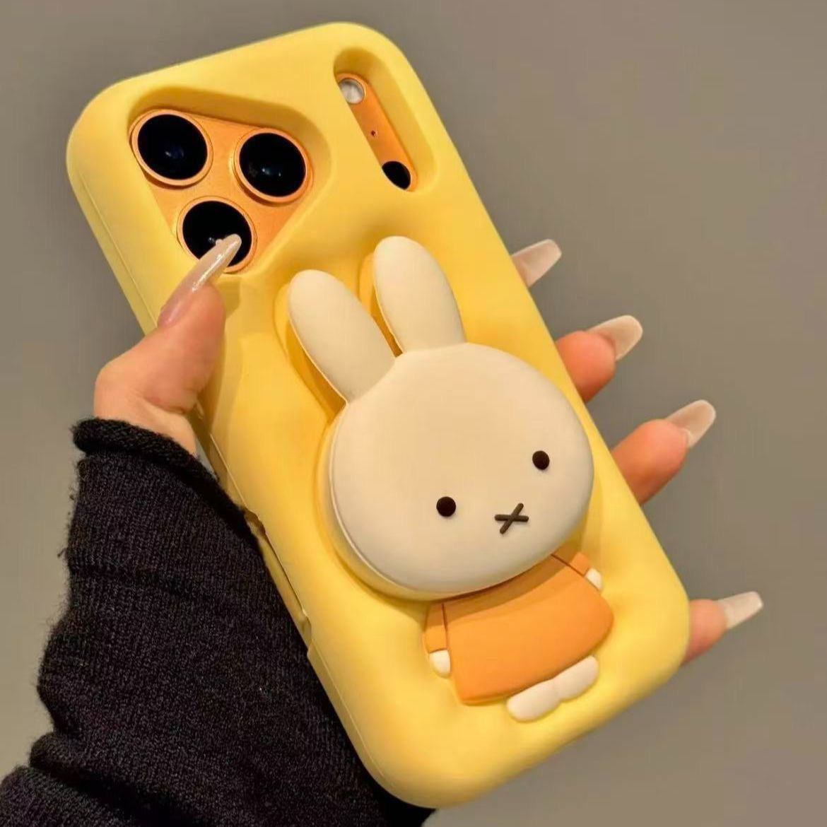 漫画風3Dミッフィーブラケット付き携帯電話ケース iPhon - Phone Accessories Box Set のレビューと価格