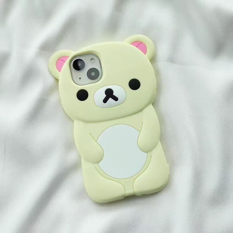 リラックマ シリコン製スマホケース 可愛い漫画風 全面保護  - Phone Accessories Box Set のレビューと価格