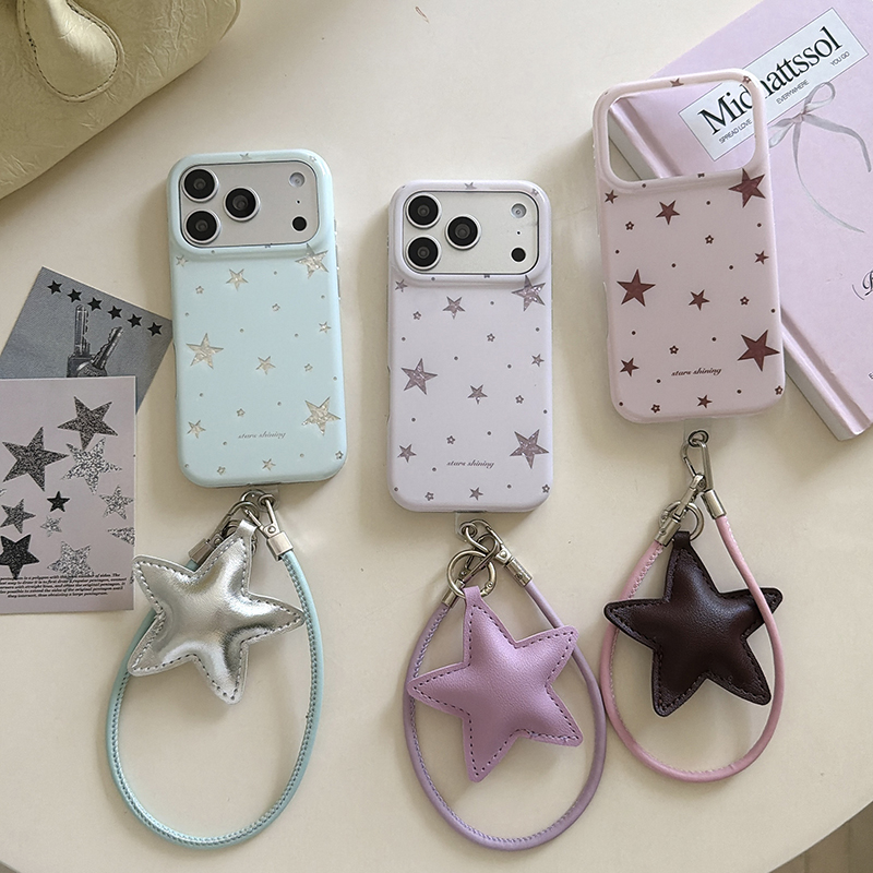 韓国のかわいい星柄スマホケース iPhone 17 Pro  - Phone Accessories Cute のレビューと価格