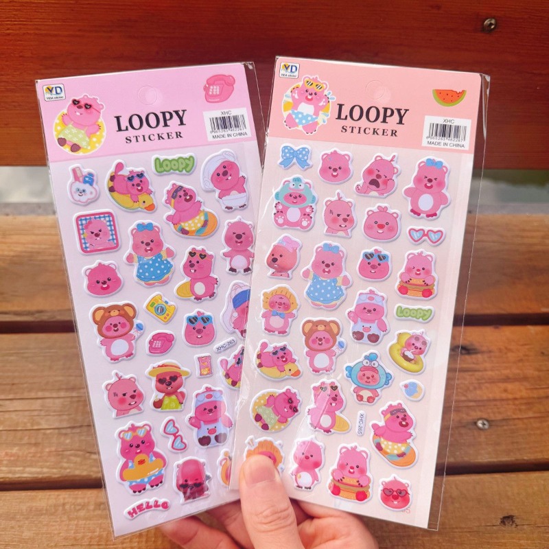 新しいポロロアニメのかわいいループ状3Dフォームステッカー、 - Phone Accessories Cute のレビューと価格