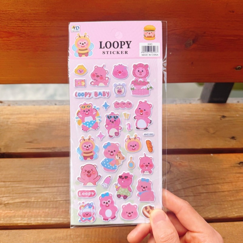 新しいポロロアニメのかわいいループ状3Dフォームステッカー、 - Phone Accessories Cute のレビューと価格