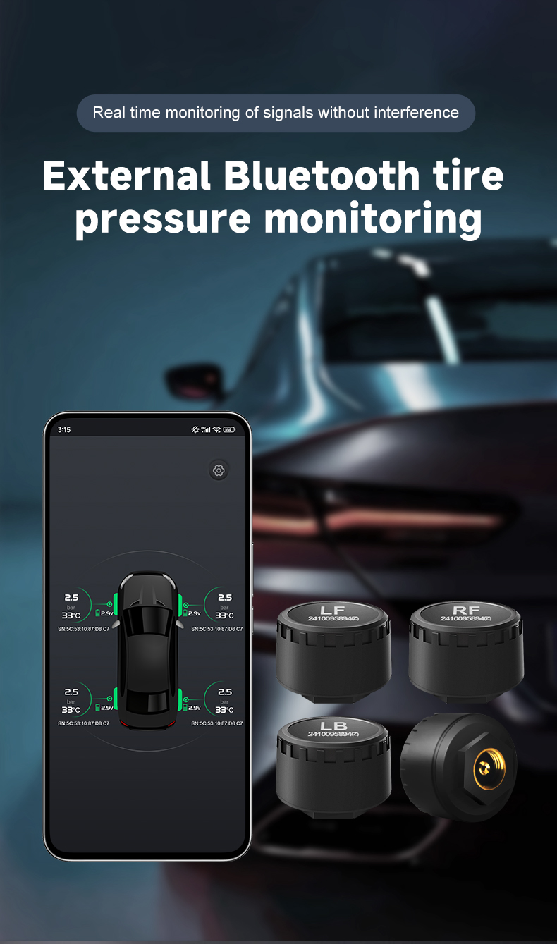 車 TPMS 4 センサー Bluetooth タイヤ空気圧 - Phone Accessories App のレビューと価格