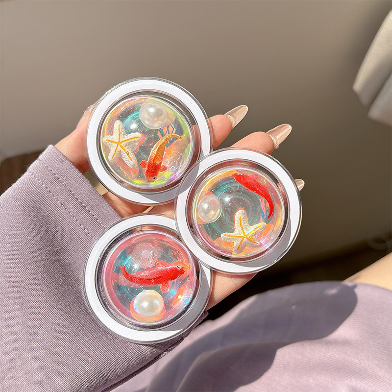 海の鯉魚磁気式スマホグリップホルダー かわいい3D魚とヒトデ - Phone Accessories Cute のレビューと価格
